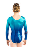 Ervy Solveig Long Sleeved Leotard (Caribbean Blue, Marine Blue, Light Red, Ink and White)