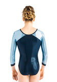 Ervy Zea 3/4 Sleeved Leotard (Ink, Light Blue and Skin)