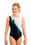 Ervy Fenne Leotard (Black, White and Petrol)