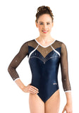 Ervy Nigue 3/4 Sleeved Leotard (Ink, Black, White and Skin)