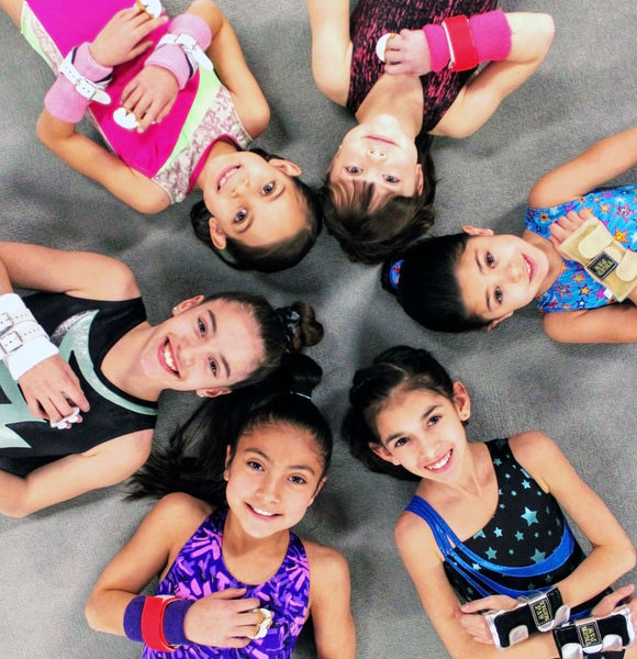 US Glove Hot Shot Gymnastics Grips With Leather Cuff (Double Buckle