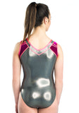 Ervy Addison Leotard (Graphite, Blackberry and Lipstick Pink) 