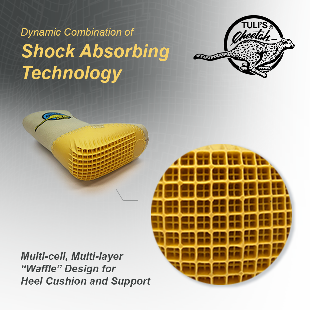 Tuli s Cheetah Heel Support Pads Heel Cups for Gymnastics